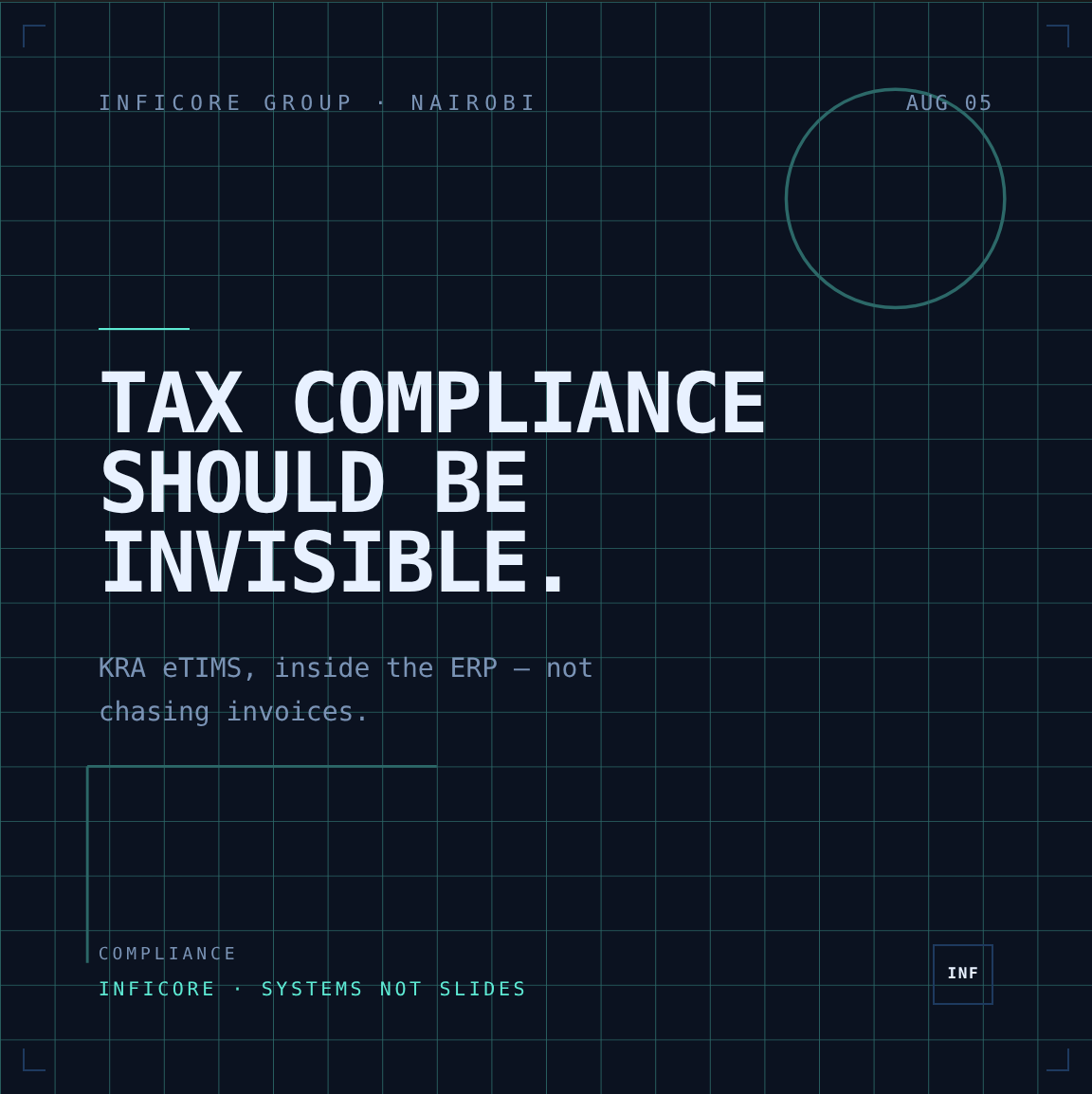 TAX COMPLIANCE SHOULD BE INVISIBLE.